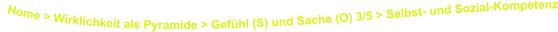 Home > Wirklichkeit als Pyramide > Gefühl (S) und Sache (O) 3/5 > Selbst- und Sozial-Kompetenz