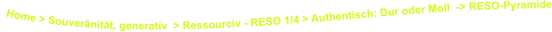 Home > Souveränität, generativ  > Ressourciv - RESO 1/4 > Authentisch: Dur oder Moll  -> RESO-Pyramide